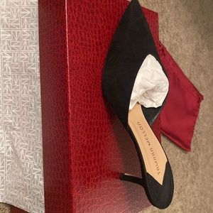 Brand NEW-Tamara Mellon suede heel slide